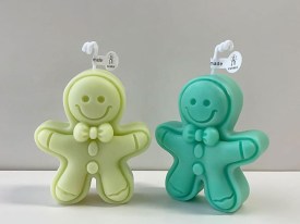 Molde silicona hombre de jengibre con moño 